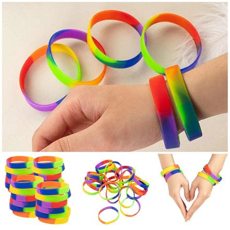 Pulseras De Silicona De Orgullo Lgbt Pulseras Deportivas De Goma Gay
