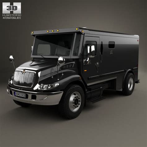 International Durastar Armored Cash Truck D Model Max Obj Ds Fbx