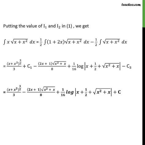 Ex Supplementary Ncert Integrate X Root X X