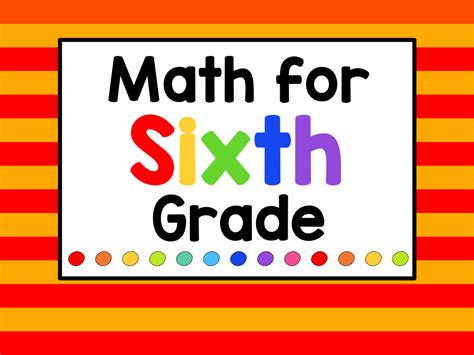 Math Items For Sixth Grade Includes Math Games Printables Resources