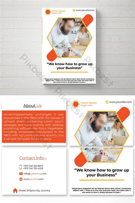 Business Bi fold Brochure Design Template | EPS Free Download - Pikbest