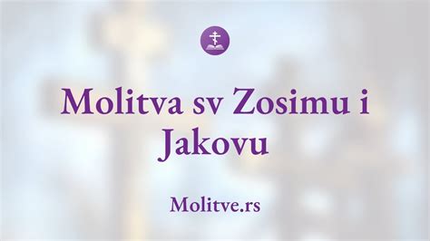 Molitva sv Zosimu i Jakovu Tumanskim Ocima Čudotvorcima Molitve rs