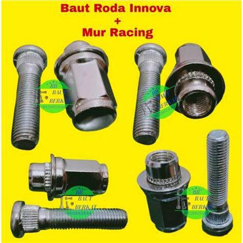 Jual Ecer Baut Roda Panjang Mur Racing Innova Hilux Fortuner Baut Mur