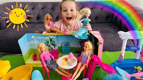 Barbie Videolar Ada Barbie R Ya Evini D Zenliyor Oyuncak Ev D Zenleme