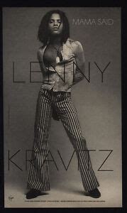 1991 LENNY KRAVITZ - MAMA SAID Album Release VINTAGE AD | eBay