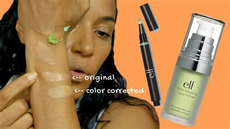 Testing Elf Green Color Correcting Pen And Studio Face Primer To Fix