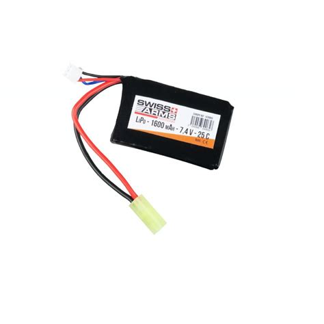 Swiss Arms LiPo 11 1v 1300mAh Mini Tamyia PEQ Battery Phenix Airsoft