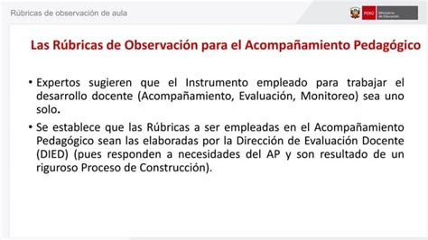 Rubricas De Observacion De Aula En El Cneb Ccesa Ppt