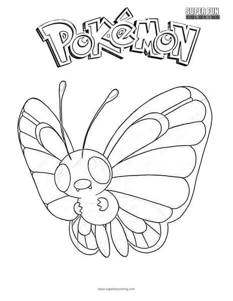 Butterfree Coloring Pages