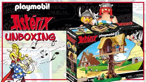 Unboxing Playmobil Astérix La hutte d Assurancetourix 71016 YouTube