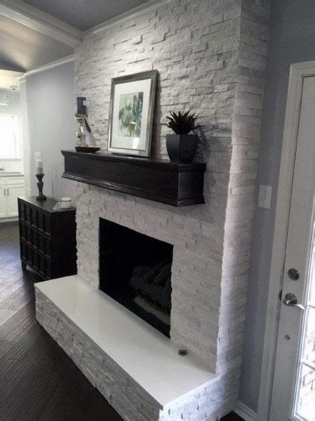 Top 60 Best Stacked Stone Fireplace Ideas - Interior Designs