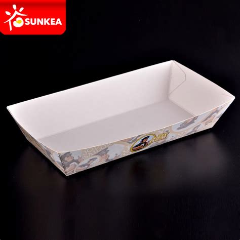 Disposable Custom Printed White Paper Food Tray Buy Paper Food Tray Cardboard Food Tray Take