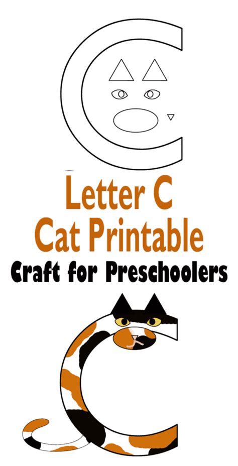 Letter C Craft Printable Easy Cat Alphabet Activity A Crafty Life