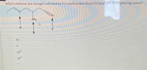 Solved what is the hybridization of the nitrogen indicated | Chegg.com