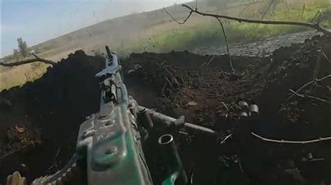 Ukraine Gopro Trench Firefight With Russians In Bakhmut Donetsk