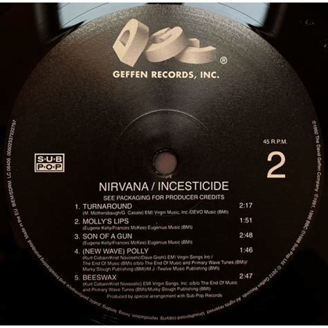 Nirvana Incesticide Compilation 2lp 180g Vinyl Vinylvinyl