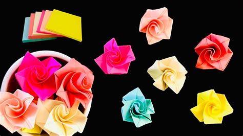 Origami Flower From Sticky Notes An Easy And Creative Craft All