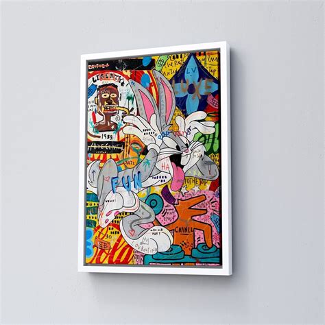 Bugs Bunny Pop Art Banksy Style Bugs Bunny Graffiti Pop Art Street