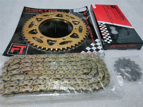 R15 V3 Ridetek Sprocket And Chain Set O Ring Type Chain Lazada PH