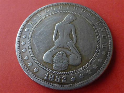 Hobo Dollar Coin Naked Couple Having Fun Etsy Canada