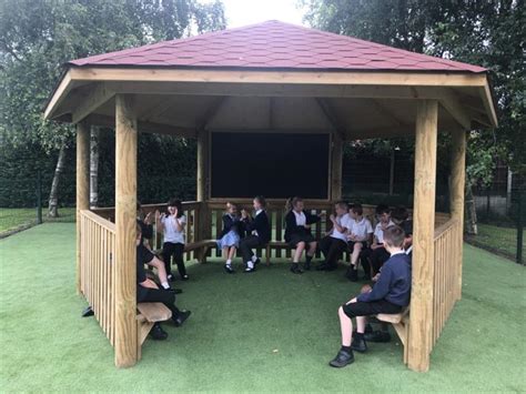 5m Hexagonal Gazebo For Schools Pentagon Play