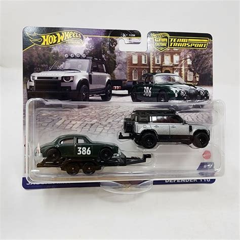 HOT WHEELS PREMIUM JAGUAR MK LAND ROVER DEFENDER TEAM TRANSPORT Shopee Malaysia