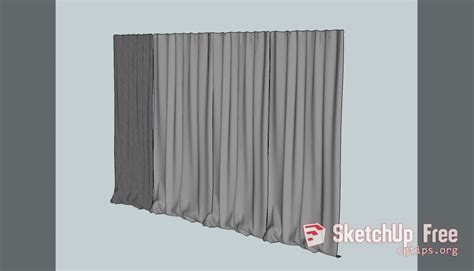 129 Curtain Sketchup Model Free Download