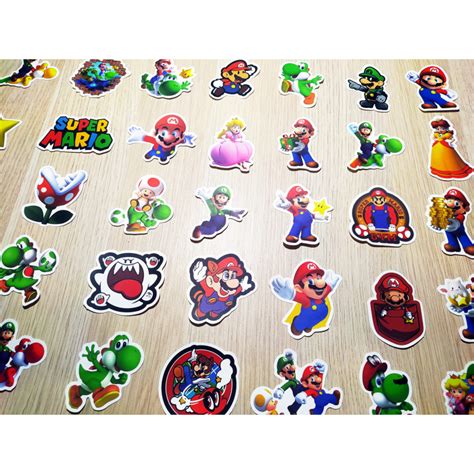 Stickers Calcomanias Super Mario Pack Unidades