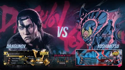 Tekken 8 Ranked Match Endlessaffect Dragunov Vs Otar Yoshimitsu