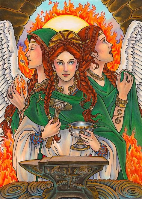 Celebrating The Celtic Wheel Triple Goddess Brigid And Welcoming