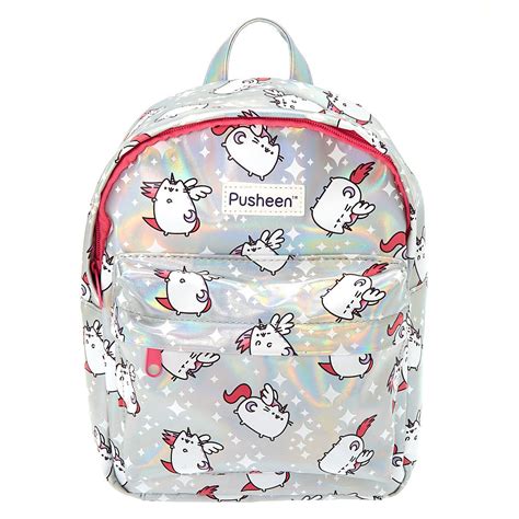 Pusheen® Holographic Super Pusheenicorn Backpack Claires Us