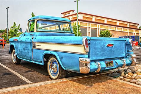 1957 Chevrolet Task Force Cameo Carrier Pickup Truck Photograph By