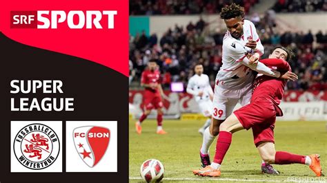 FC Winterthur FC Sion Highlights Super League 2022 23 Runde 21