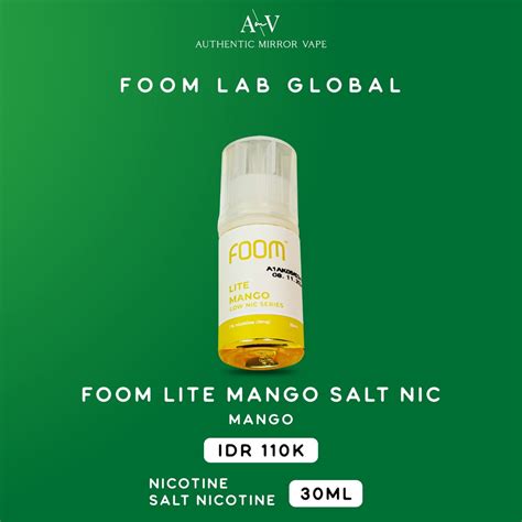 Jual Foom Lite Mango Salt Nic Ml By Foom Lab Ls Shopee Indonesia