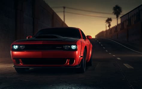 2560x1600 Red Dodge Challenger Srt 8k Wallpaper,2560x1600 Resolution HD ...