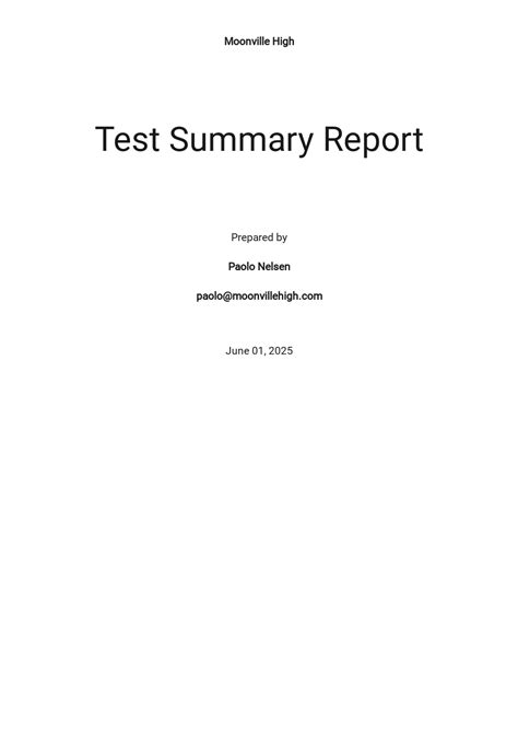 11 Free Test Report Templates Edit And Download