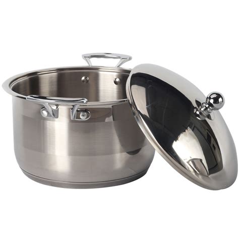 Stainless Steel Straight Clad Bottom Casserole Soup Pot Stainless Steel Casserole With Lid