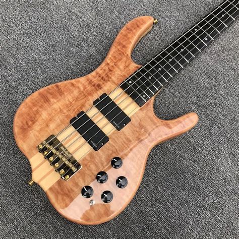 Factory Neck Through Body Ken Smith 5 Strings Bass Guitarebony