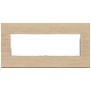 VIMAR Placca Vimar Eikon EVO 7 Moduli In Legno Naturale Colore Rovere