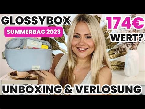 WOW GLOSSYBOX SUMMERBAG Juli 2023 Unboxing Verlosung YouTube