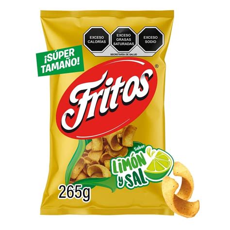 Botana Sabritas Fritos sabor sal y limón 265 g Walmart