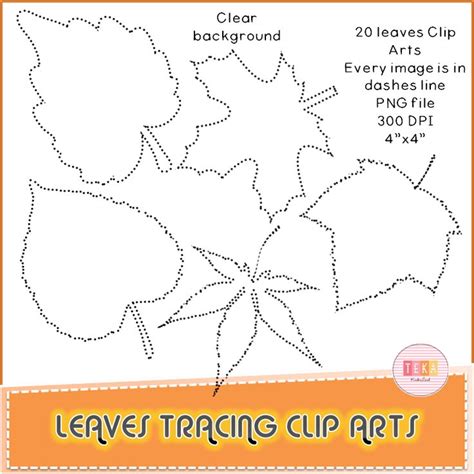 Fall Pin Poking Clip Art Leaf Themed Teka Kinderland Clip Art