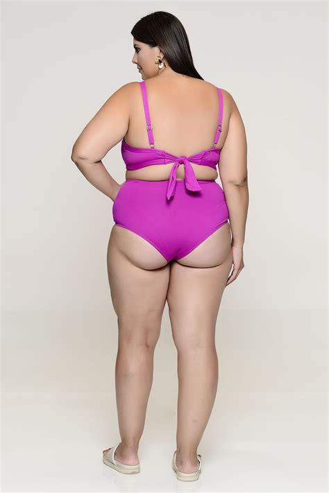 Biqu Ni Plus Size Top Bojo E Calcinha Hot Pants Vk Moda Plus Size