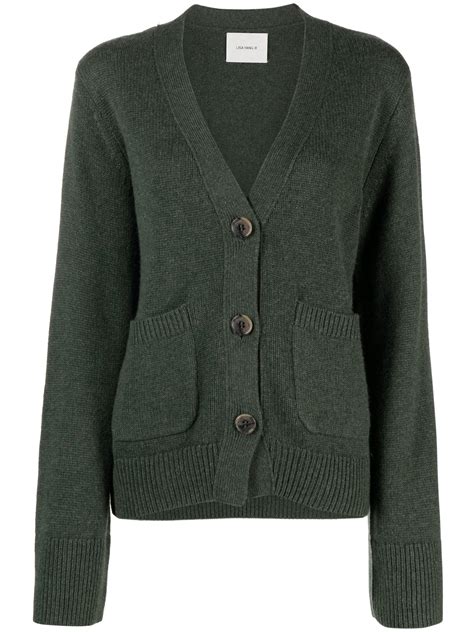 Lisa Yang Danni Cashmere Cardigan In Green Lyst