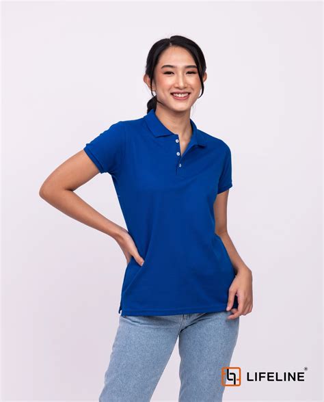 New Lifeline Women's Poloshirt (Royal Blue) For Sale - Lifeline Shirts