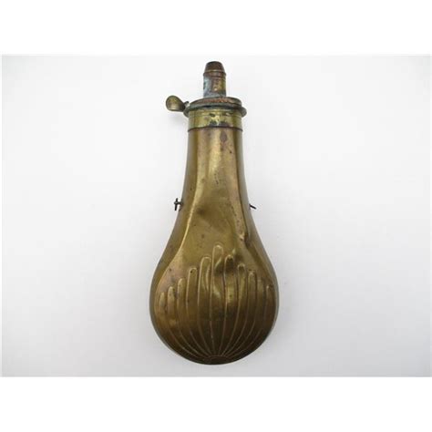 Antique Brass Powder Flask