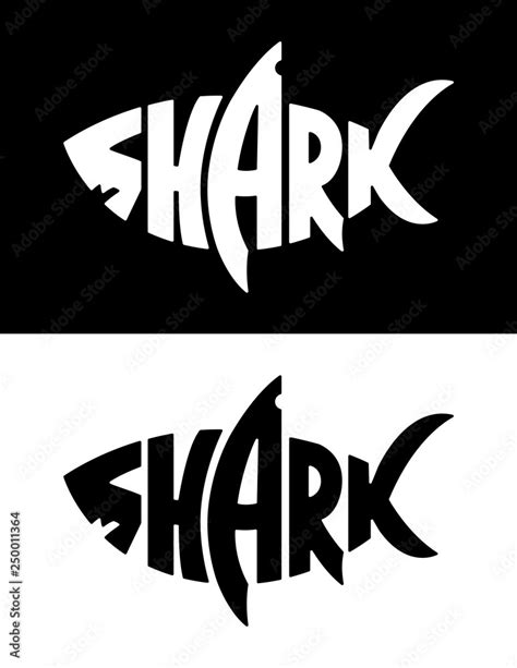 Shark Logo Design Vector Stock Vector | Adobe Stock