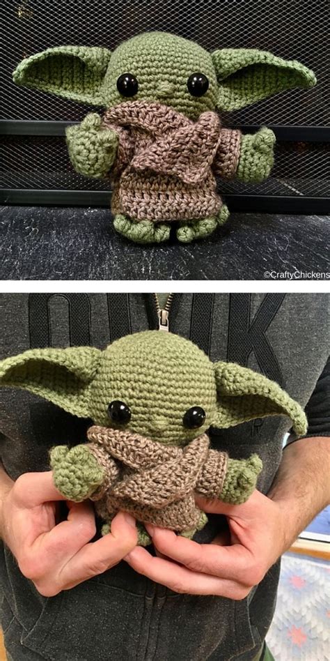 Crochet Amigurumi Baby Yoda Free Pattern