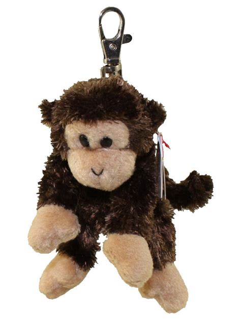 Ty Beanie Baby Swinger The Monkey Metal Key Clip 45 Inch