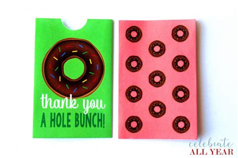 Donut Gift Card Holders – Celebrate All Year